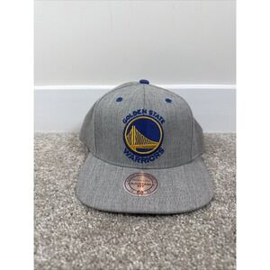 Golden State Warriors Snapback Hat Cap Basketball Mitchell & Ness Adjustable‎